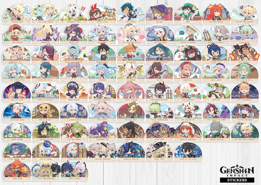 Genshin Impact Chibi Stickers
