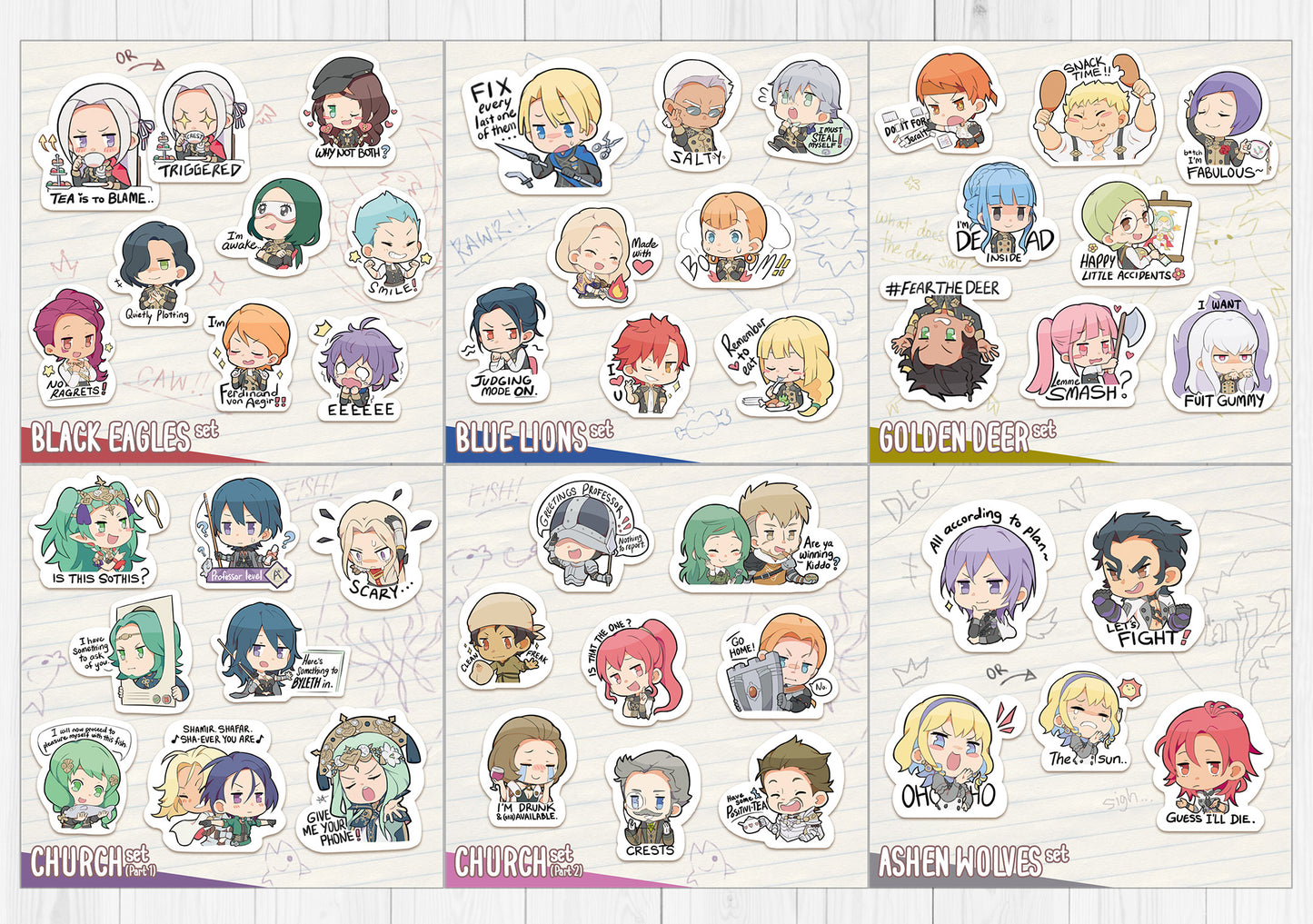 FE3H Meme Stickers