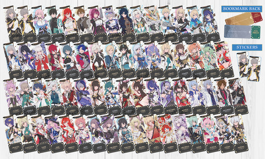 Honkai Star Rail Ticket Bookmarks