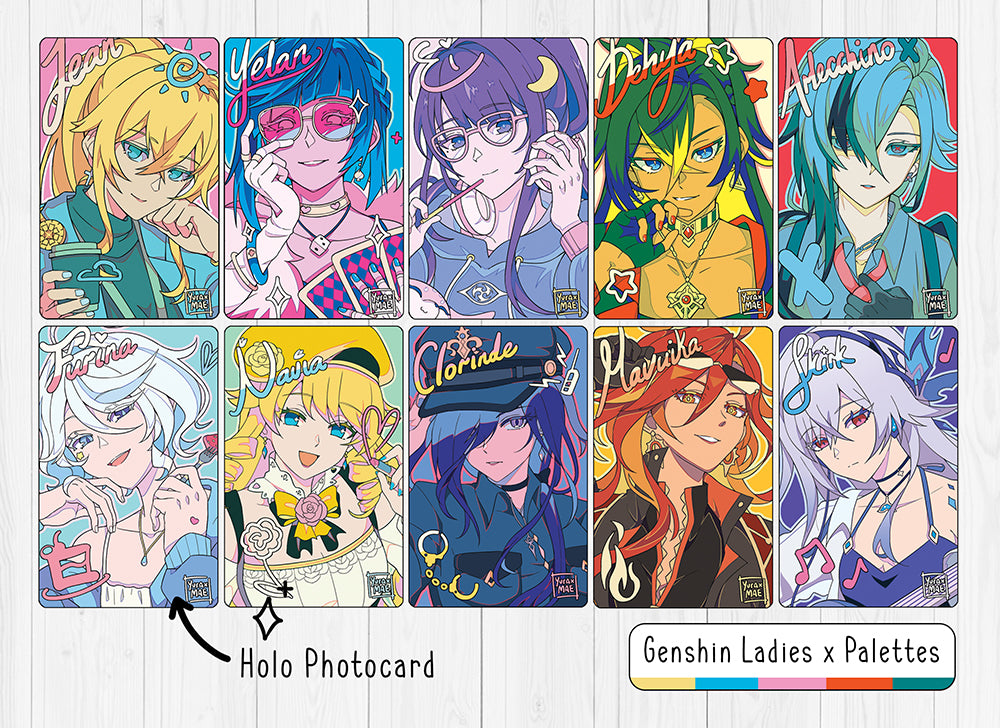 Genshin Girls Photocards