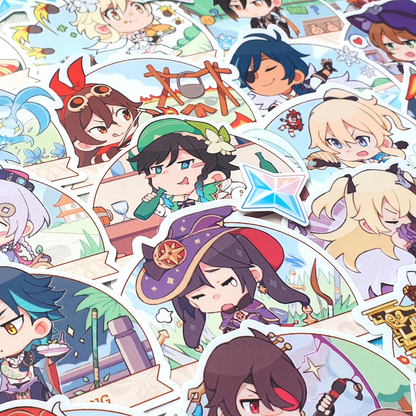 Genshin Impact Chibi Stickers
