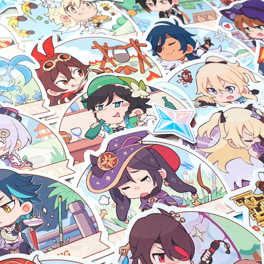 Genshin Impact Chibi Stickers